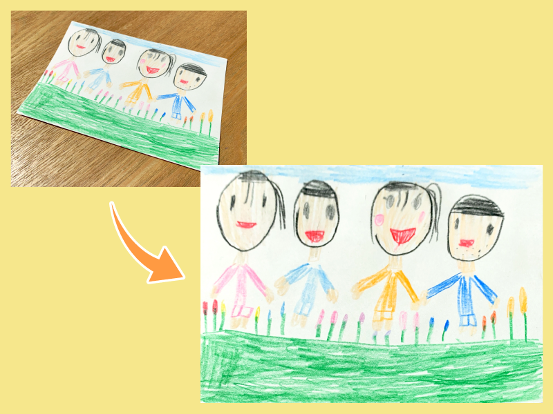 大きな絵も高画質でデジタル化